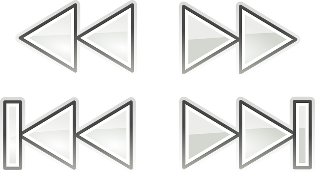 A Group Of White Arrows