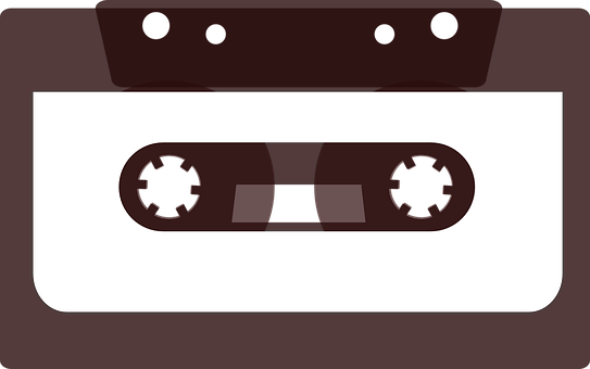 A Cassette Tape With Two Holes