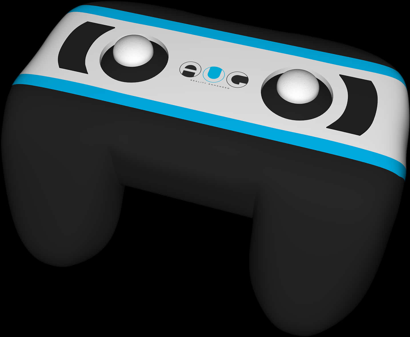 A Black And White Video Game Controller