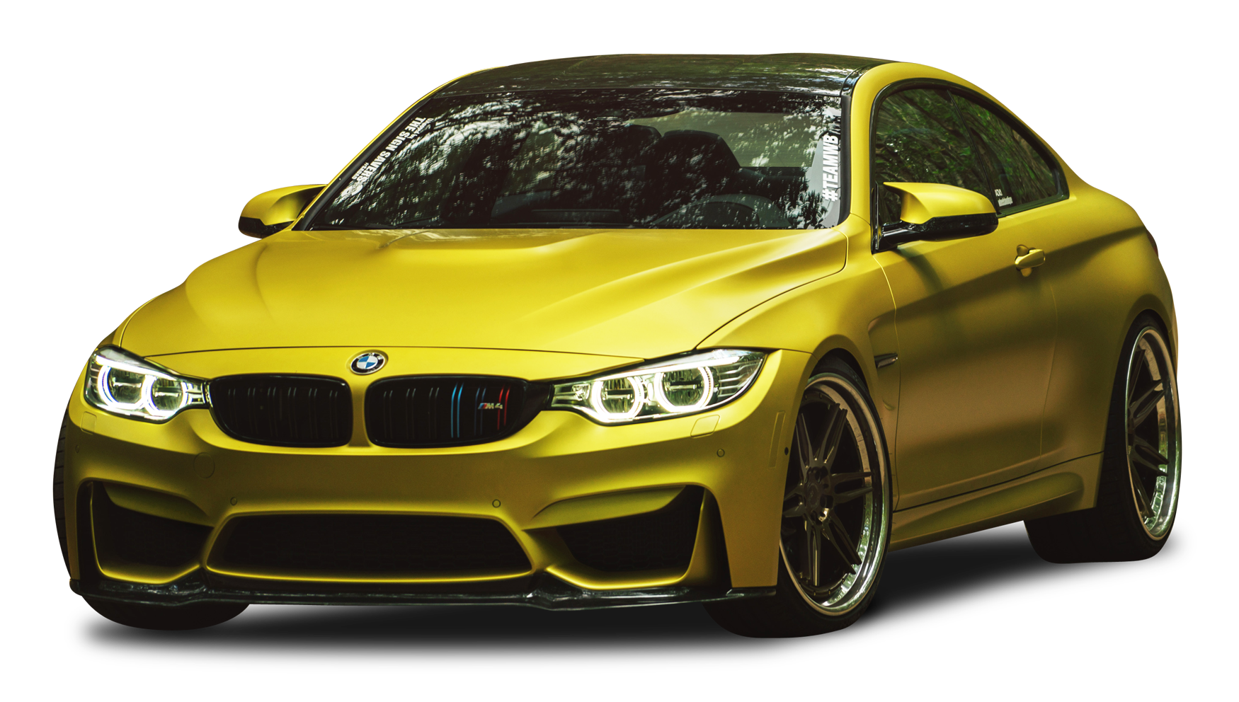 A Yellow Sports Car With Black Background