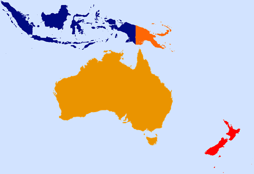 A Map Of Australia And Australia