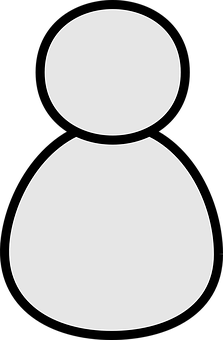 A White Figure With Black Background