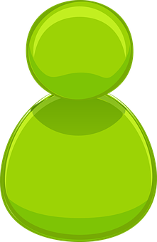 A Green Icon With Black Background