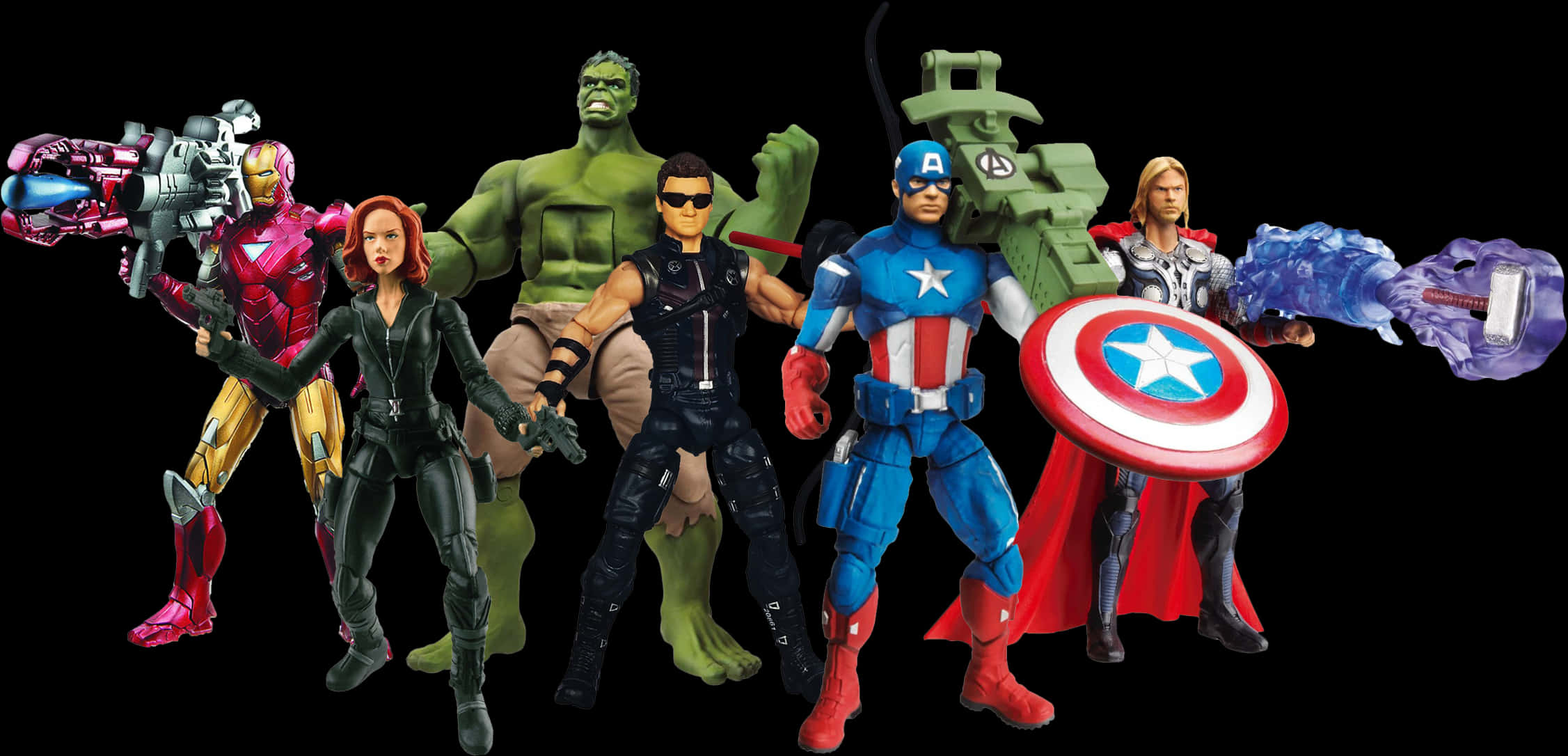 A Group Of Action Figures