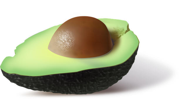 A Close Up Of An Avocado