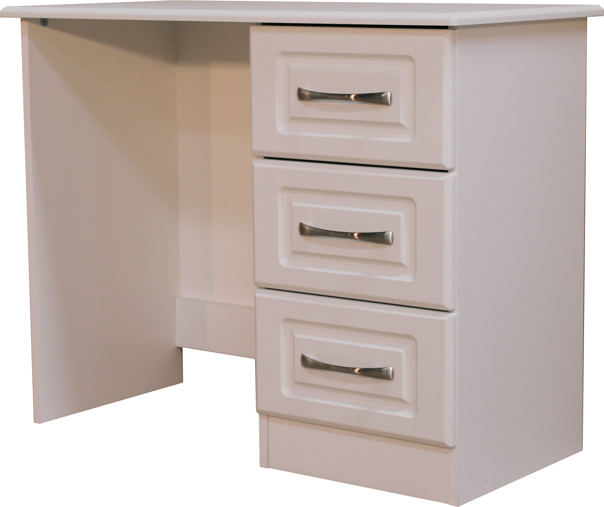A White Desk With Drawers