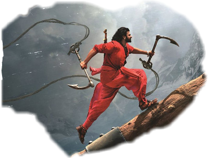 A Man In Red Clothes Holding An Axe And Rope