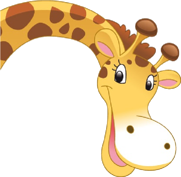 A Cartoon Giraffe Head