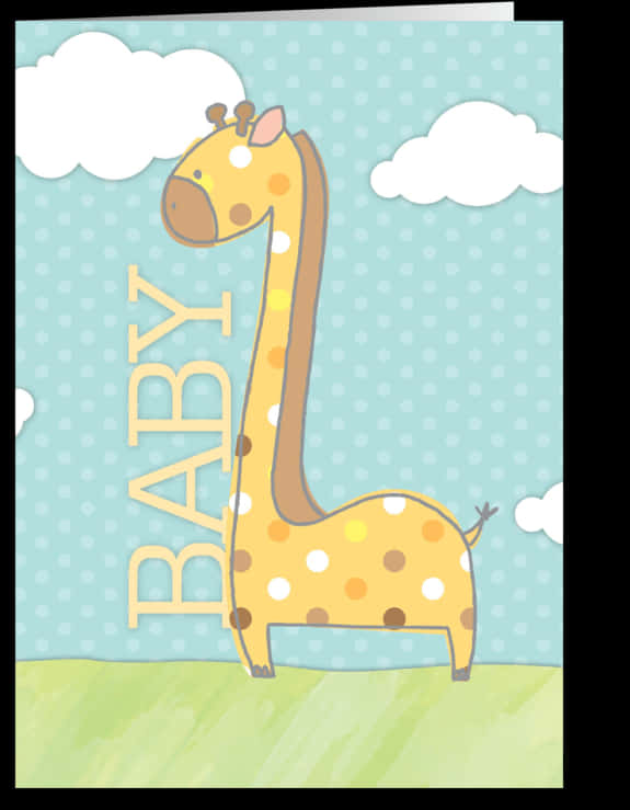 Baby Giraffe Greeting Card - Giraffe