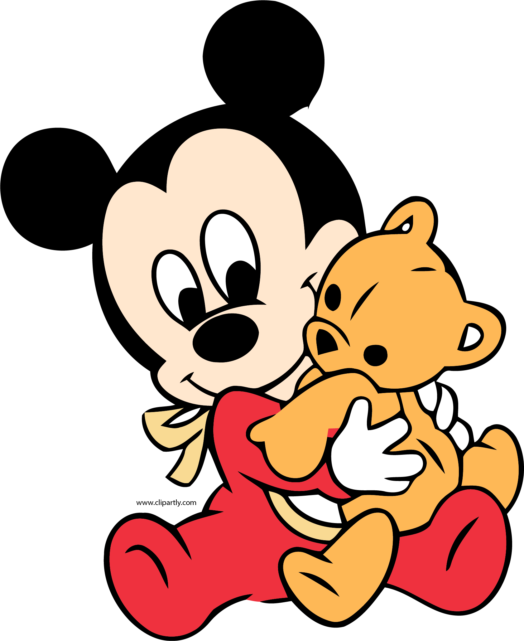 Cartoon Character Holding A Teddy Bear