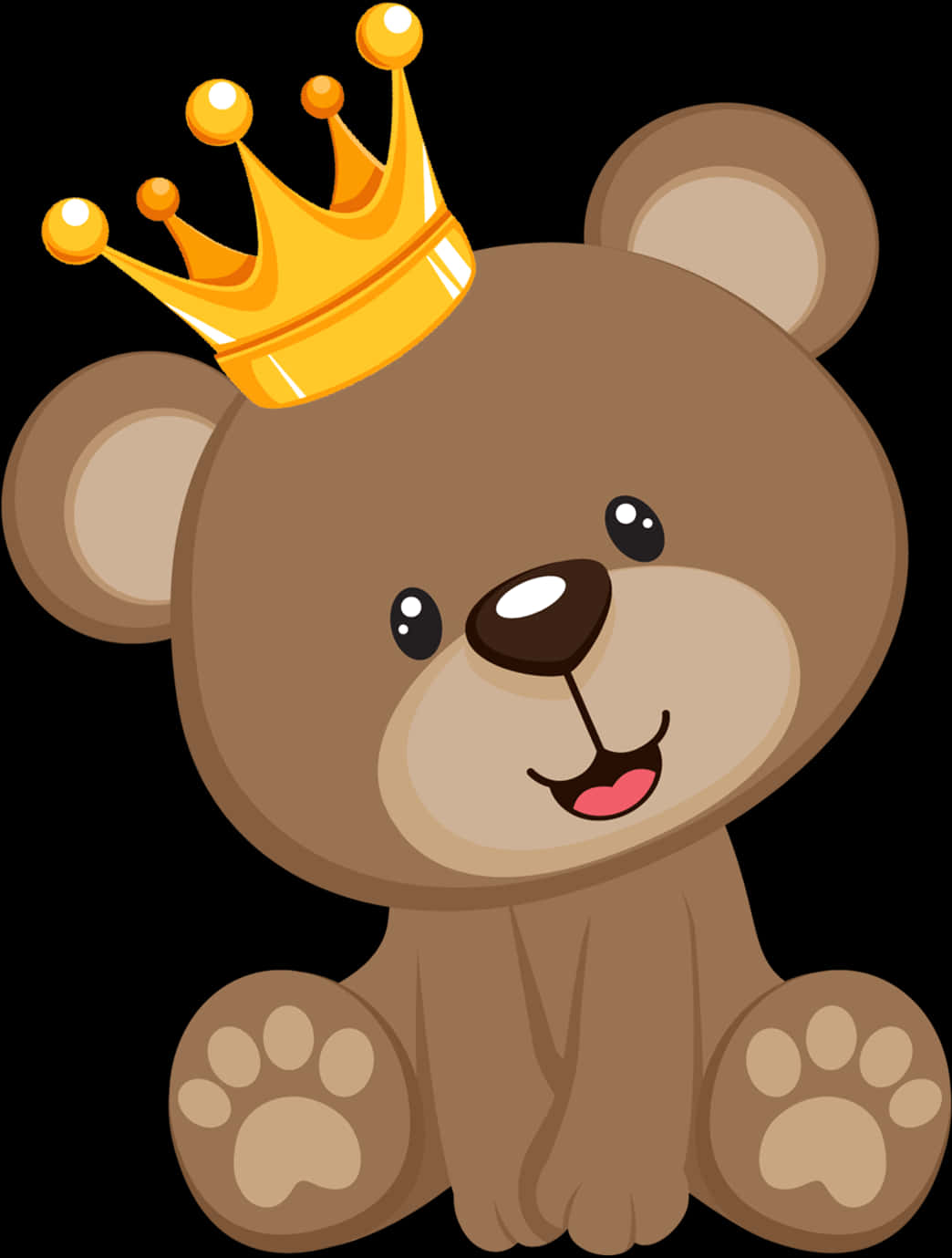 Baby Teddy Bear With Crown