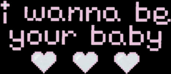 A Black Background With White Hearts And Pink Text