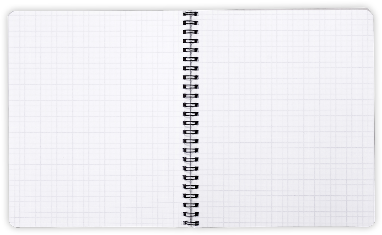 A Spiral Notebook With A Black Spiral