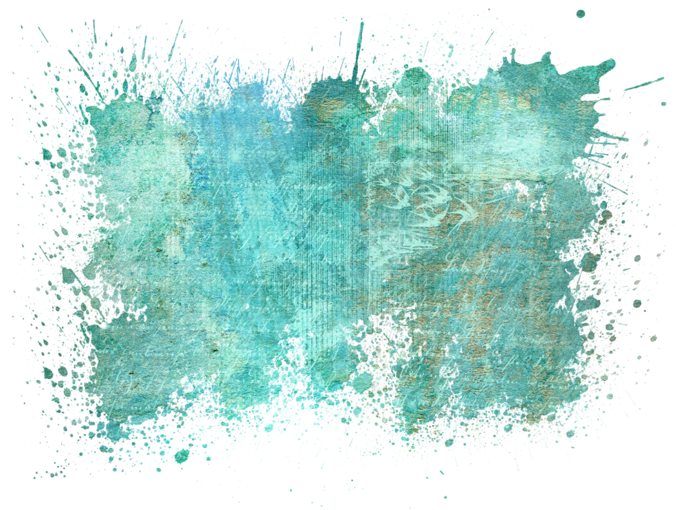 A Blue And White Paint Splatter On A Black Background