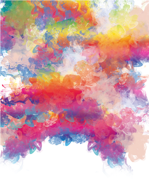 A Colorful Smoke On A Black Background