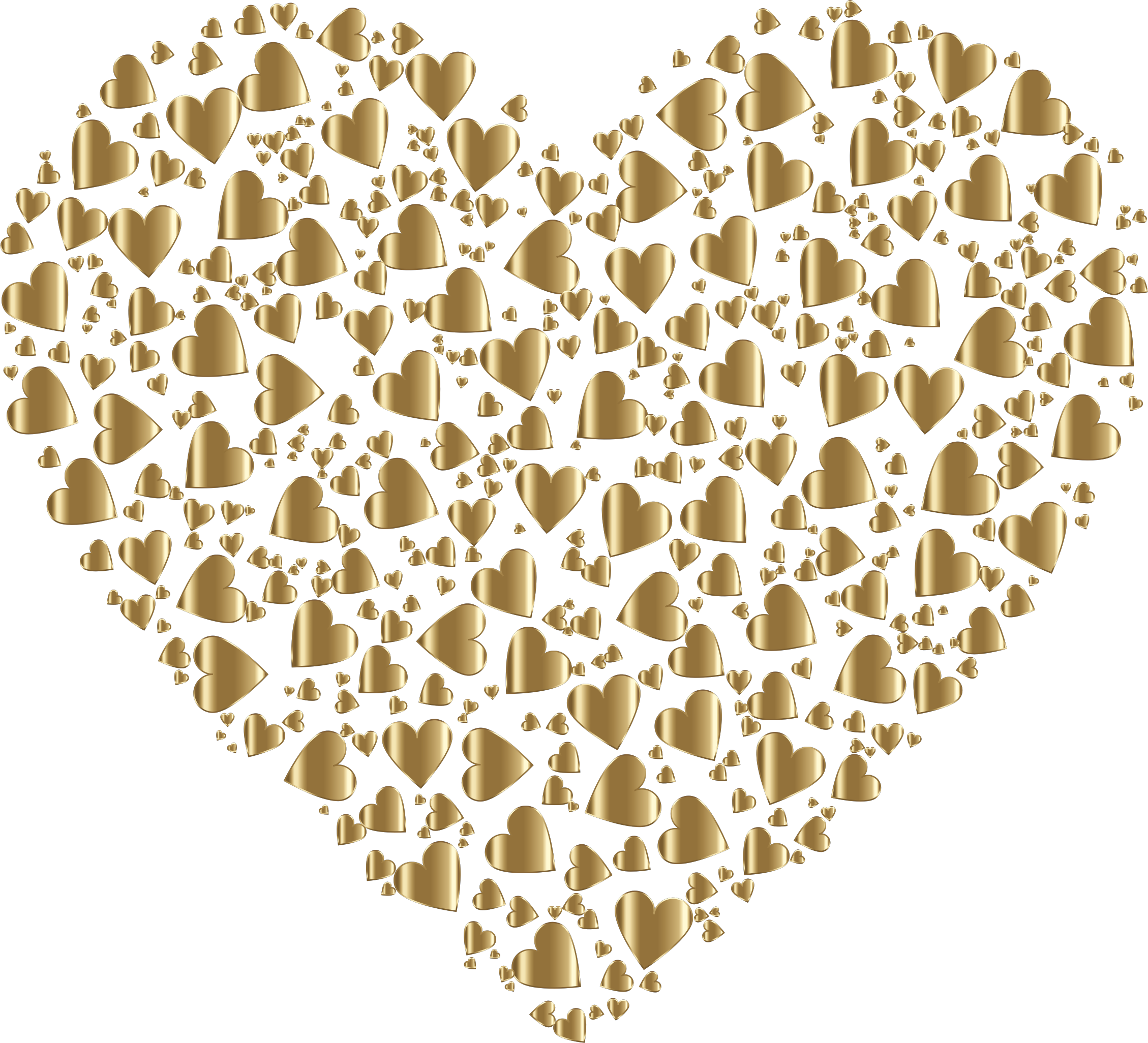 A Heart Made Of Gold Hearts
