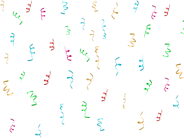 A Group Of Colorful Ribbons On A Black Background