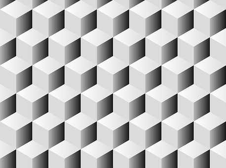 White Cube Pattern Background