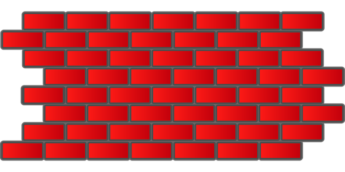 A Red Brick Wall With Black Background