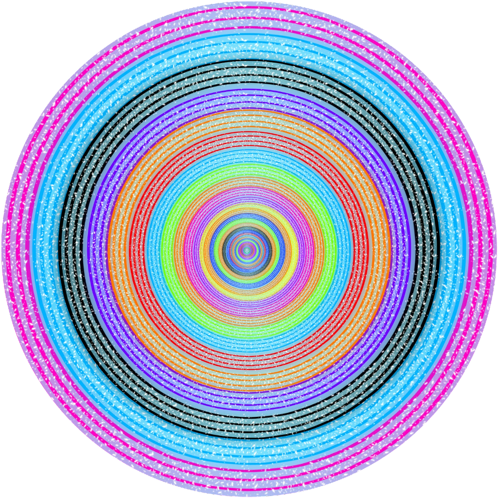 A Circular Pattern With Many Colors