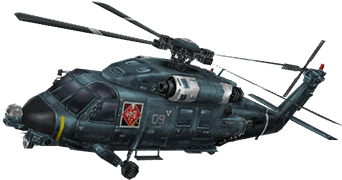 A Helicopter With A Black Background