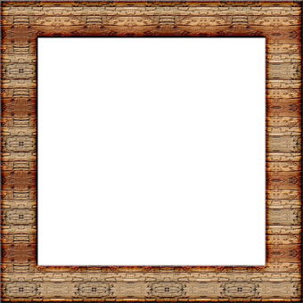 A Wood Frame With A Black Background