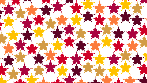 A Pattern Of Colorful Stars