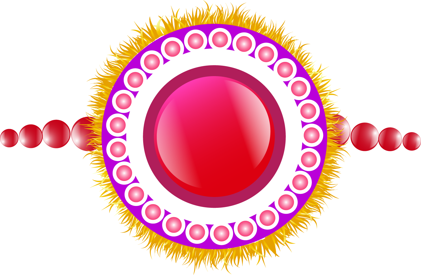 A Round Object With A Red Center