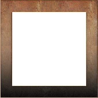 A Black Square Frame With Gold Border
