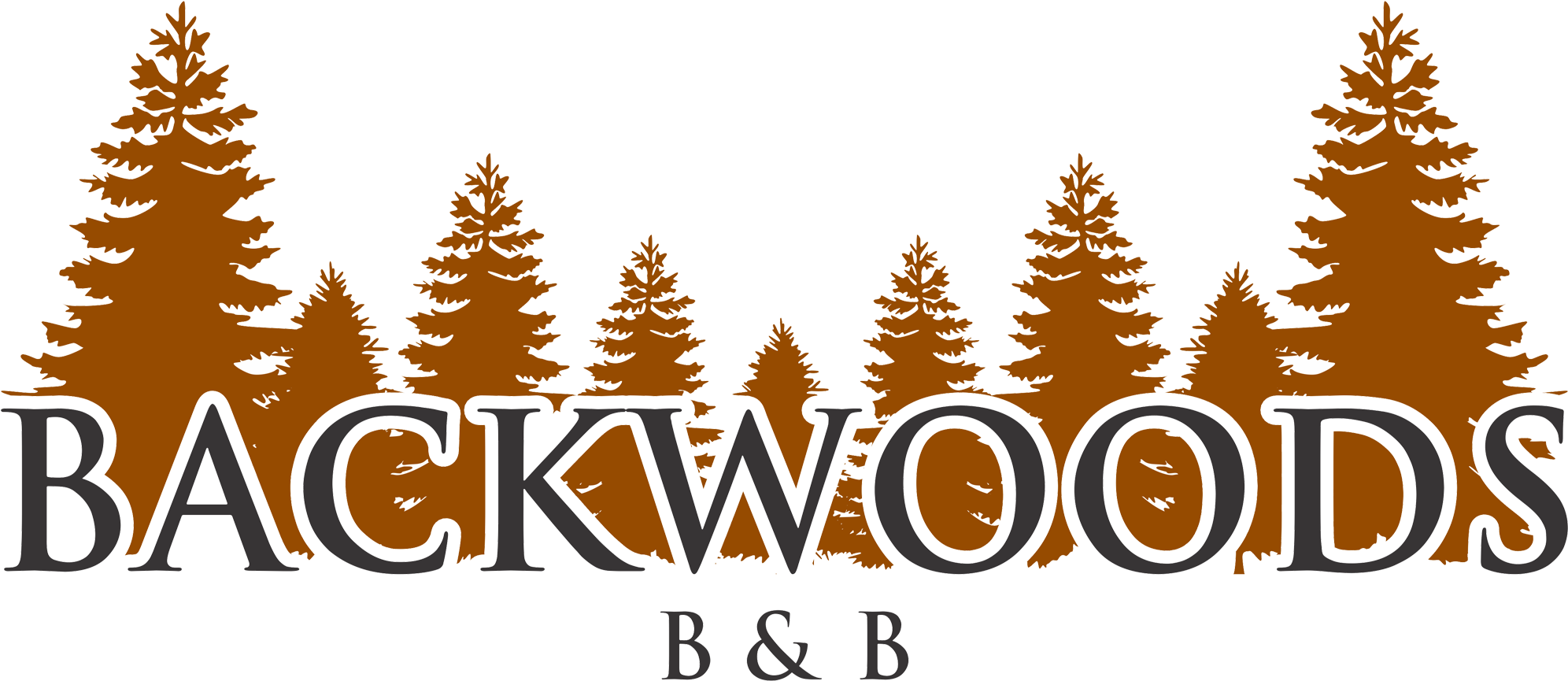 A Logo With Trees In The Background