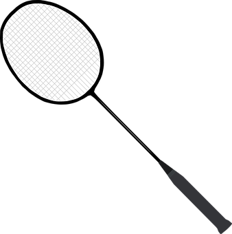 A Tennis Racket With A Handle