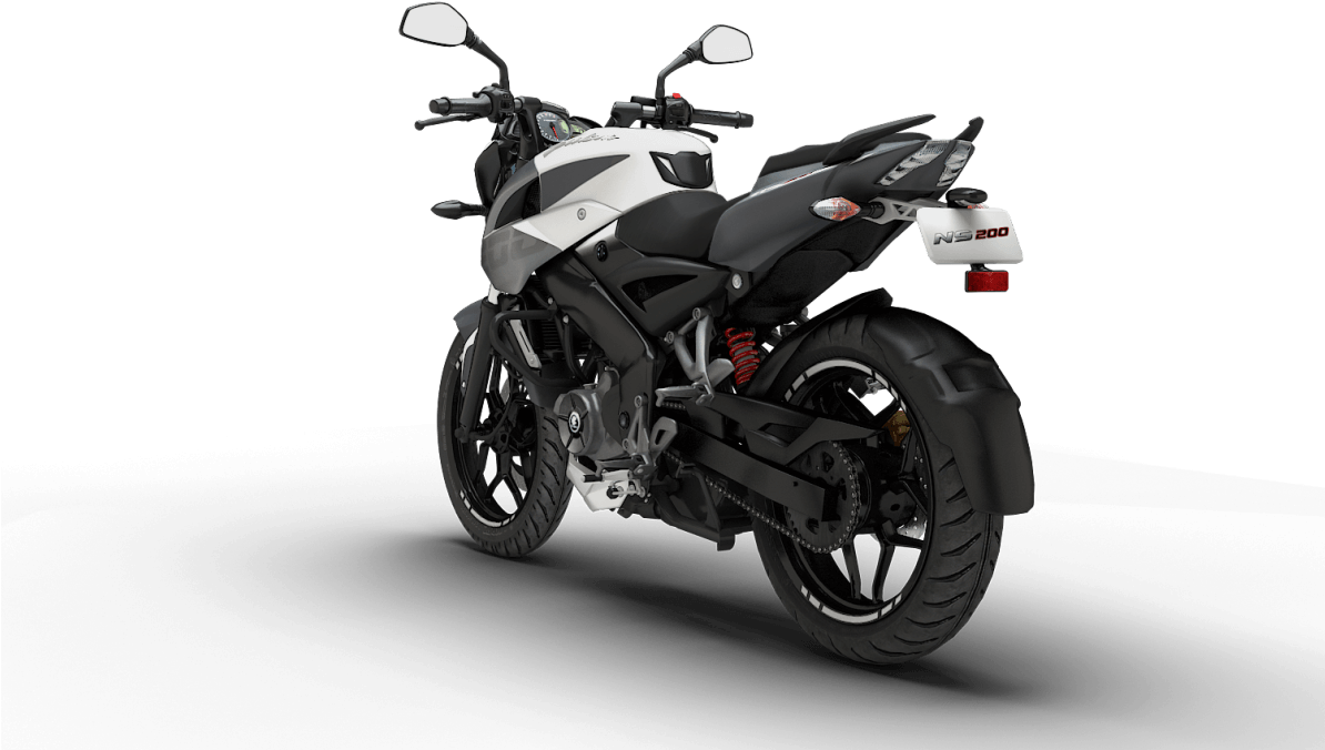 A Black And White Motorcycle