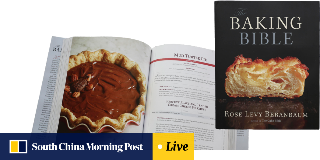 A Book Open With A Picture Of A Pie And A Book