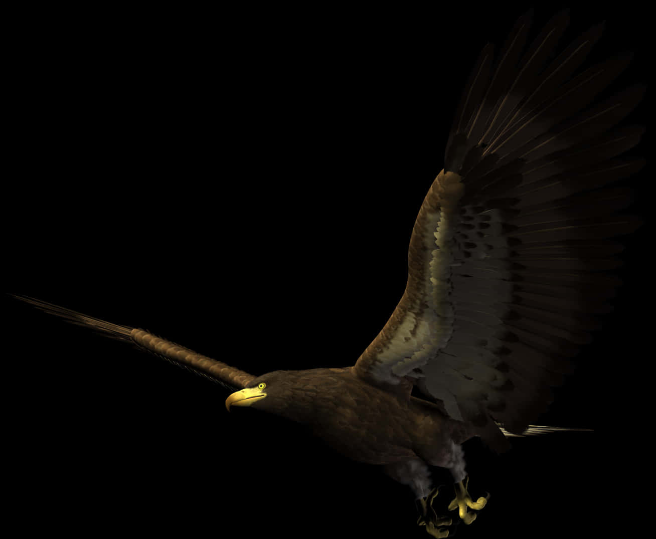 Bald Eagle Bird Flight Hawk - Hawk Flying Png, Transparent Png