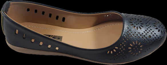 A Black And Tan Shoe