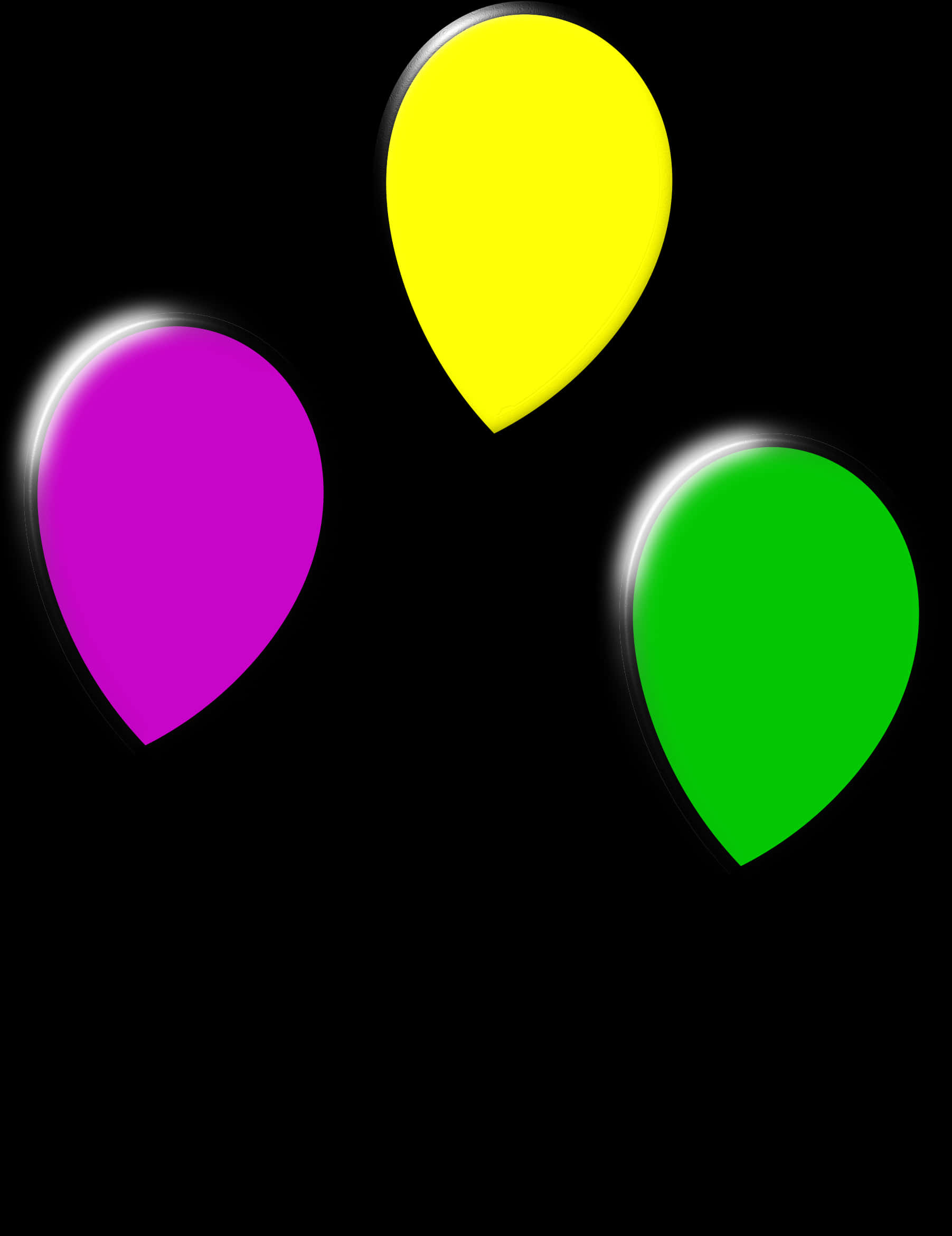 A Group Of Colorful Balloons