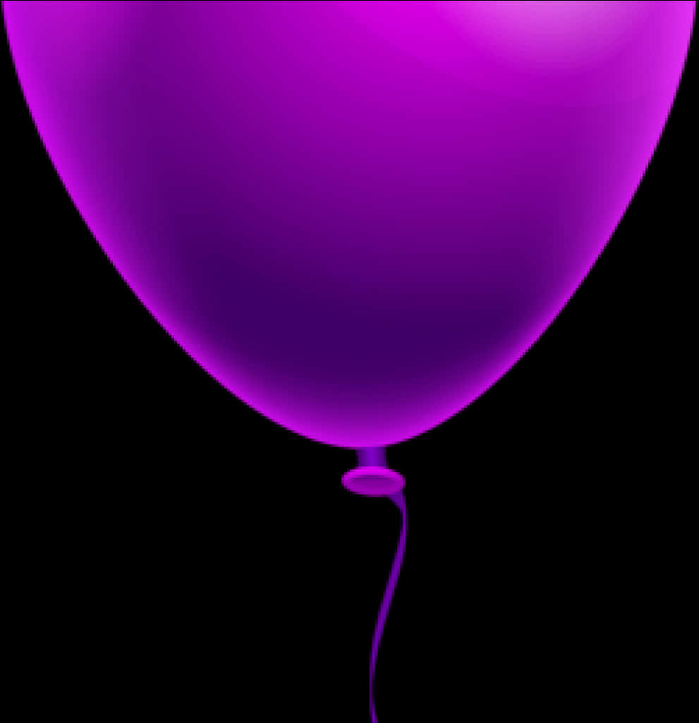 A Purple Heart Shaped Balloon