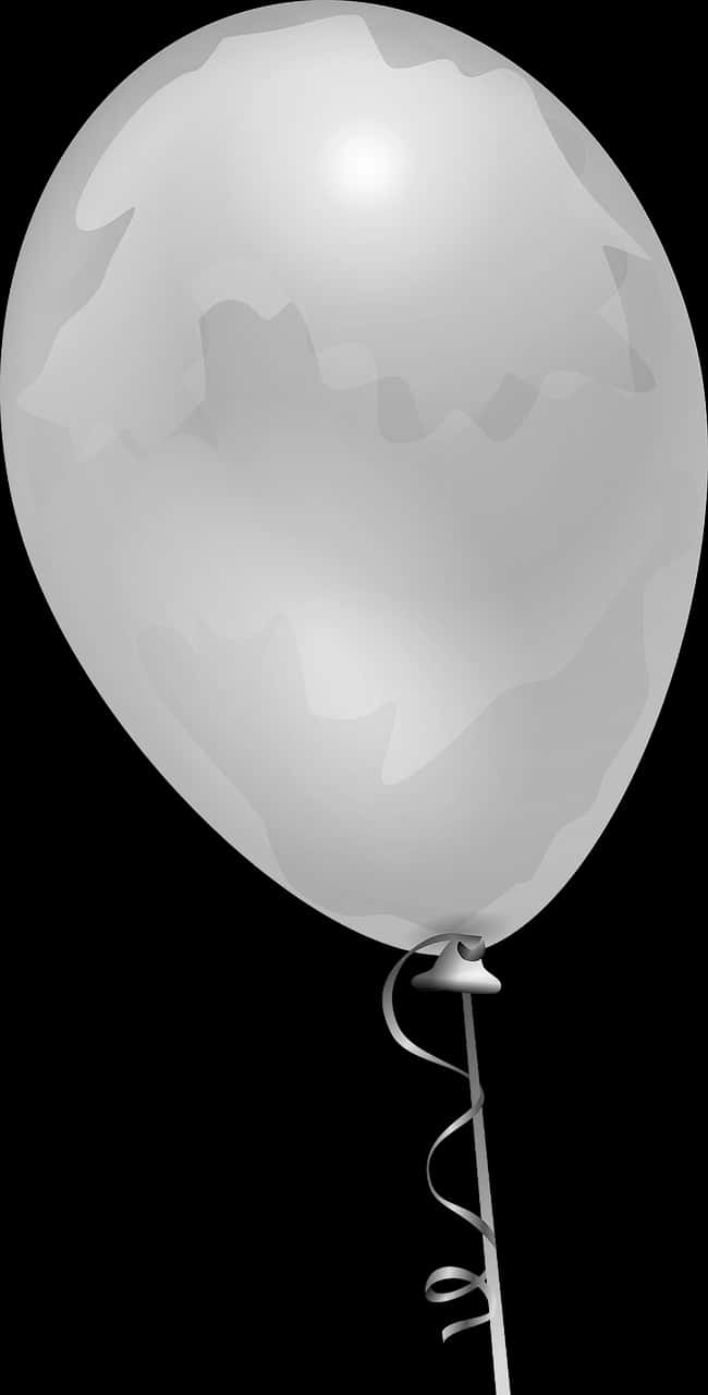 A White Balloon With A Metal Handle