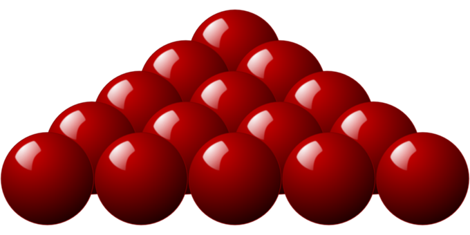 A Group Of Red Balls