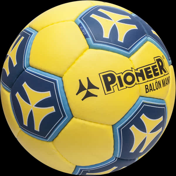 A Yellow And Blue Football Ball
