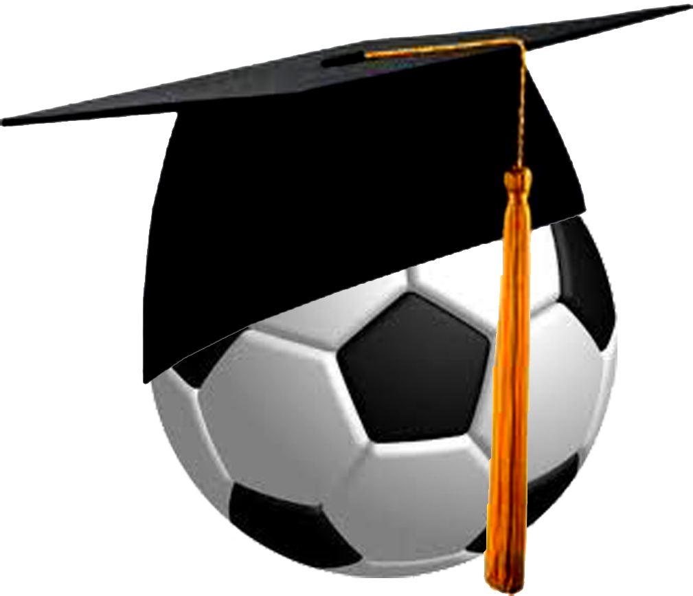 A Football Ball With A Graduation Cap