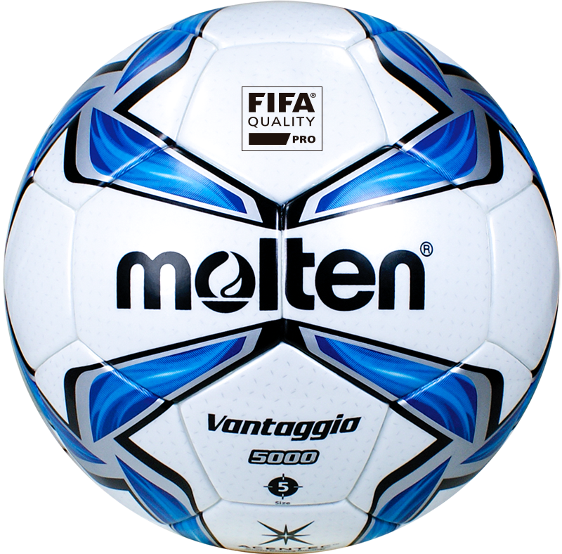 A White And Blue Football Ball