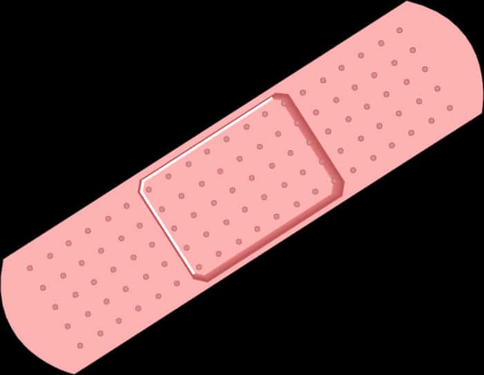A Pink Band Aid With Dots