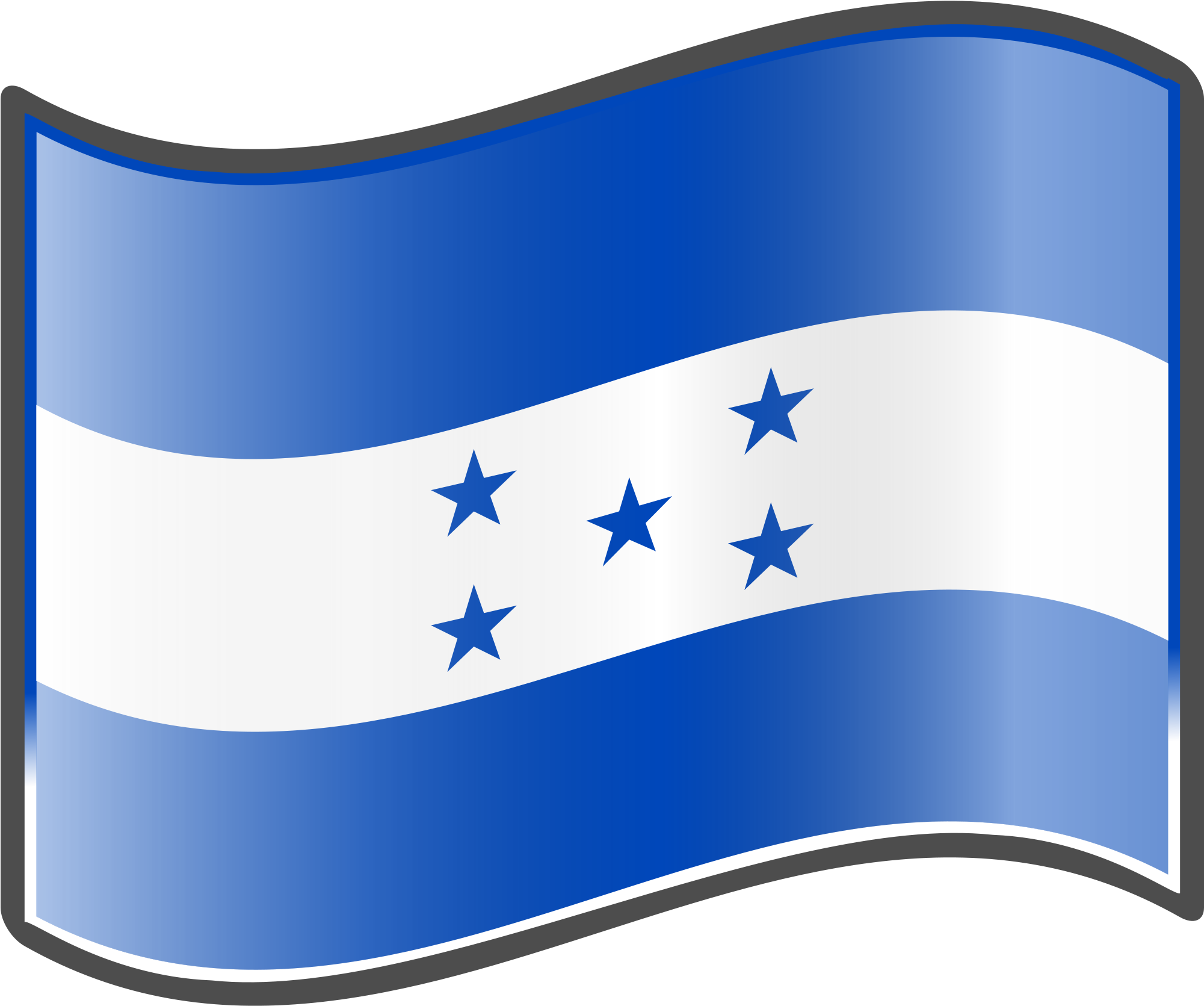 A Blue And White Flag With Stars
