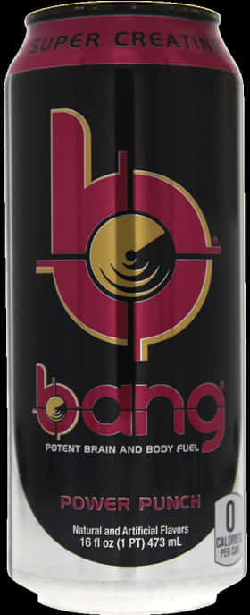 A Black Can With Pink And Yellow Logo