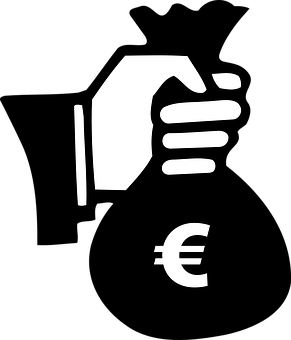 A Hand Holding A Fist With A Euro Sign
