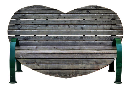 A Heart Shaped Wood Plank