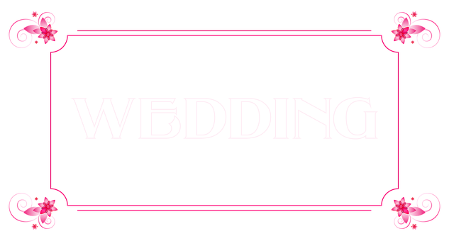A White Rectangular Sign With Pink Border
