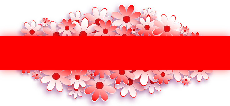 A Group Of Flowers With A Red Stripe
