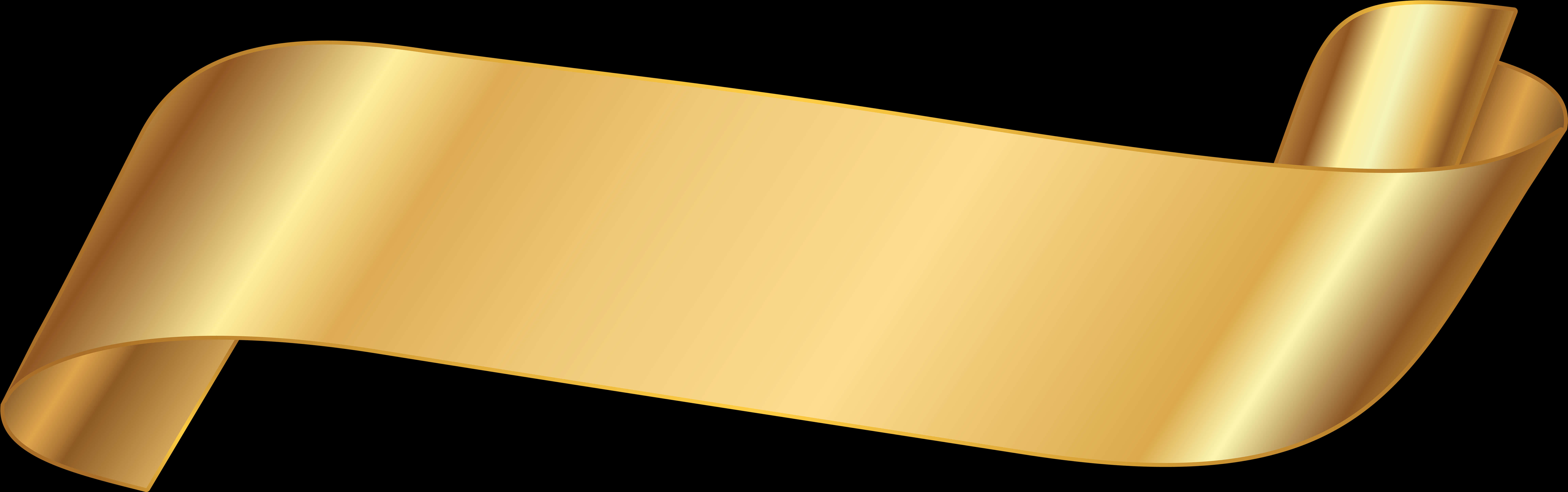 Banner Ribbon Gold